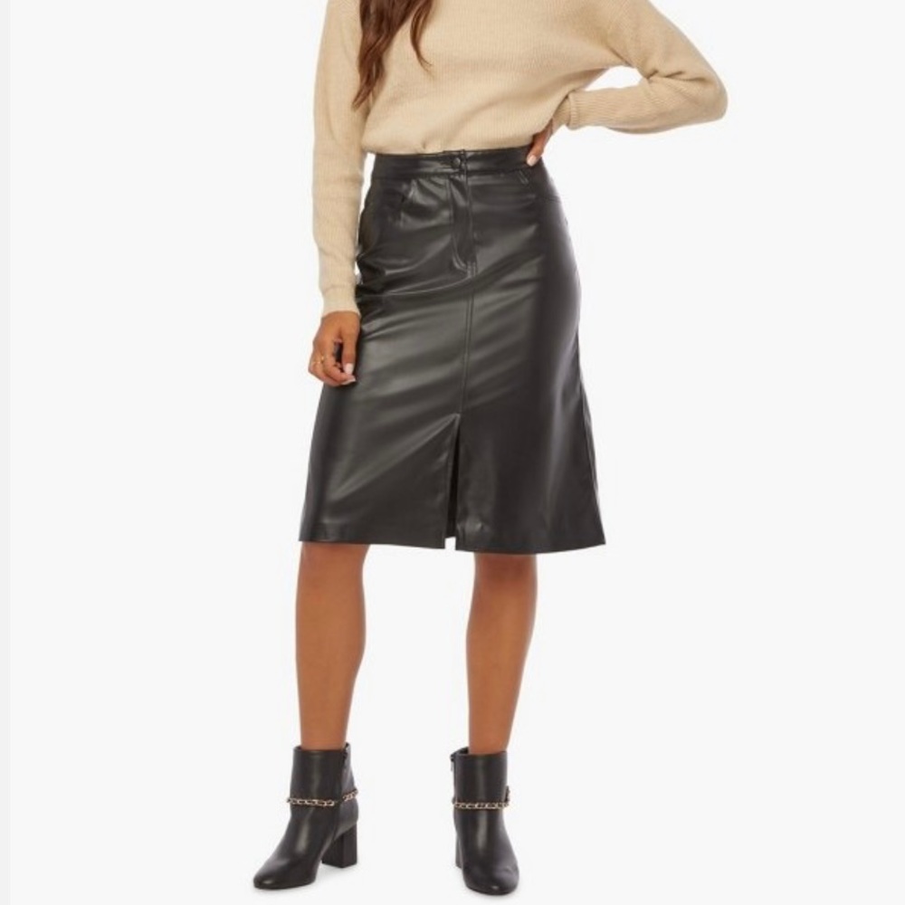 Brand new faux leather skirt